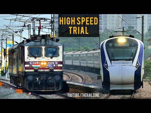 High Speed Train | Bengaluru Chennai Speed Trial  | Indian Railways | OMS & RDSO Trial #trainvideos