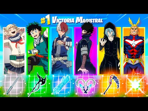 RETO ALEATORIO de MY HERO ACADEMIA en FORTNITE!