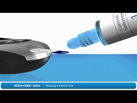 Running a Control Test ACCU CHEK Aviva Plus Video