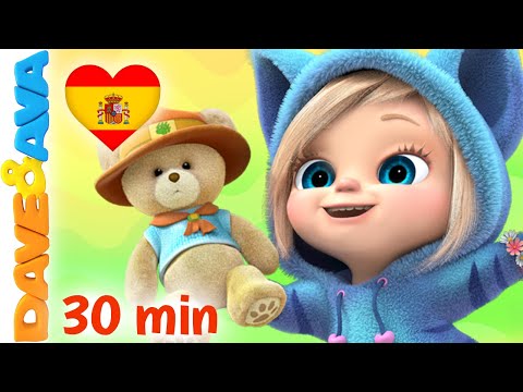 🐻 El Oso Subió la Montaña y Más Canciones Infantiles | Dave and Ava en Español 🐻