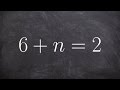 Solving One Step Equations with Subtraction