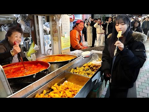 제주7탄)동문시장 길거리음식 다 털었더니 사람들 반응이..😂 떡볶이 칼국수 닭강정 먹방