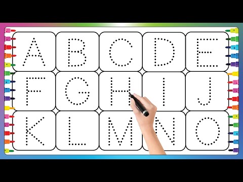 Learn to write the Alphabet from a to z | coloring abcd line tracing #abcdsong #abcd #coloring