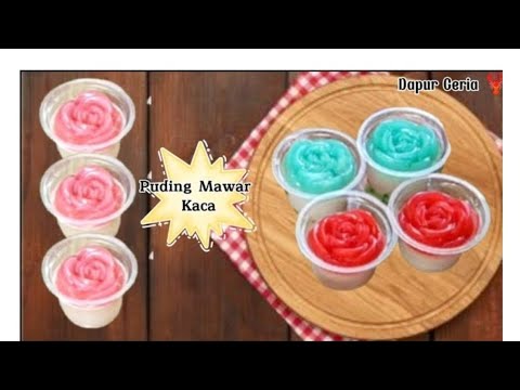 Puding mawar kaca