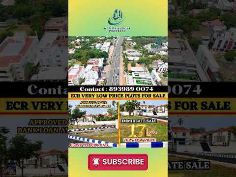 Chennai - ECR 17L Low Budget Plots For Sale | Price | 50 Plots Available | #ecrland #ecrplots #ecr