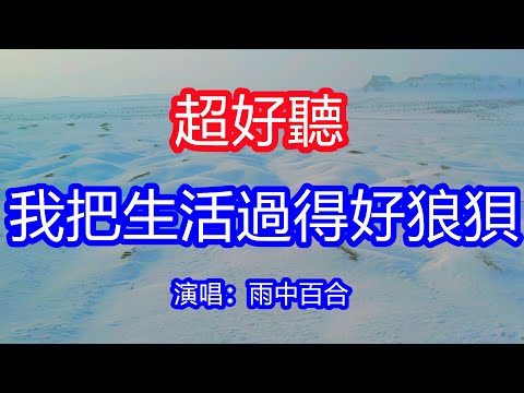 天呀！太好聽了，9月雨中百合超火傷感情歌《我把生活過得好狼狽》，獨特的嗓音，單曲循環聽不夠！孤獨的夜我又喝醉，心裡的苦不知說給誰！唱的撕心裂肺，聽得痛哭流涕！新疆雪景！傷感情歌！療癒情歌！