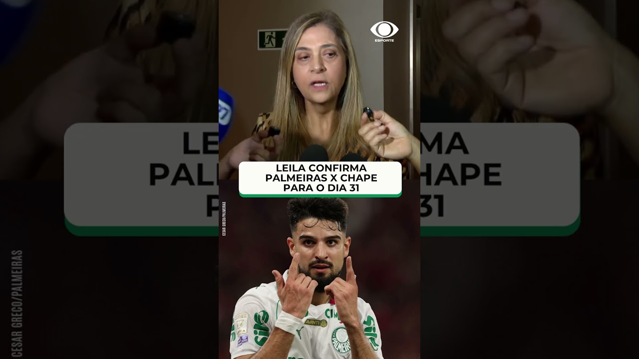 CBF nega pedido do Palmeiras de adiar jogo contra a Chapecoense