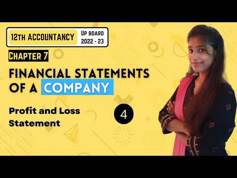 Chapter 7 | Financial Statements Of A Company| Part – 4 | Accounts 12TH UP Board 2022-23 #12thboards