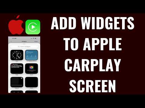 How to Add Widgets to Apple CarPlay Screen