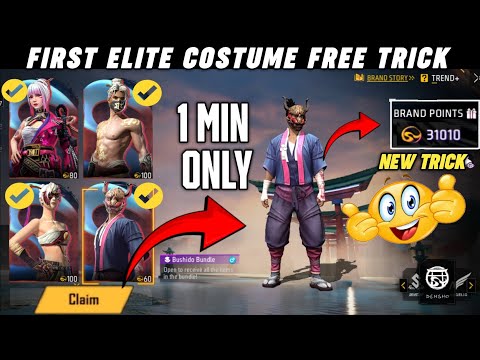 How To Get Brand Points In Free Fire | 1 Elite Costume Trick | Free diamond 💎