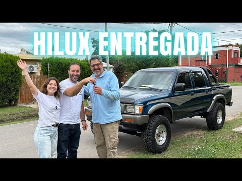 Entregando la HILUX al GANADOR