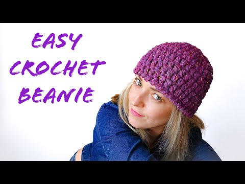 Crochet  beanie hat Easy for beginners