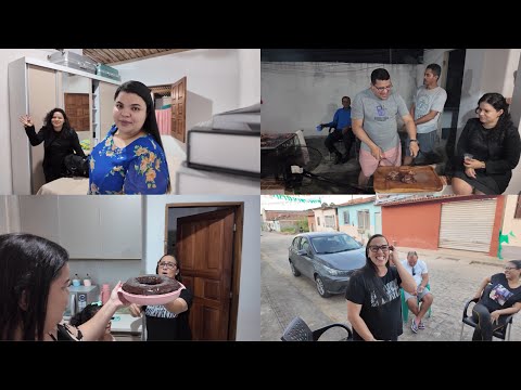INFELIZMENTE O LUTO🖤🥀 RECEBI VISITA DE OUTRO ESTADO,FIZ BOLO PRA RECEBER ELES,O CHURRASCO DE NOITE