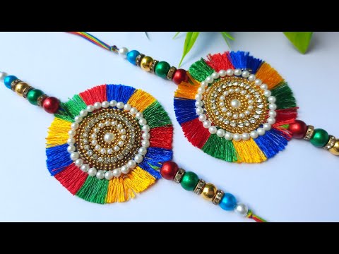 How to make rakhi at home | easy and beautiful | Rakhi banane ka tarika | Rakhi making at home