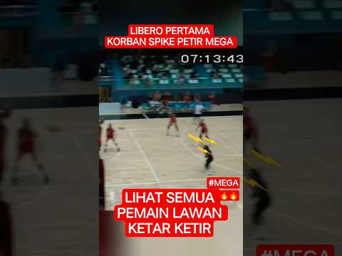 LIBERO PERTAMA KORBAN SPIKE PETIR MEGA ‼️#megawatihangestri #manisabbsk #unstoppable #shorts