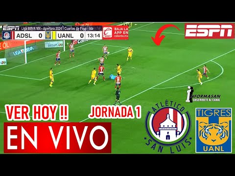 San Luis vs. Tigres En Vivo DONDE VER, A QUE HORA JORNADA1 JUEGA TIGRES VS SAN LUIS PARTIDO TV