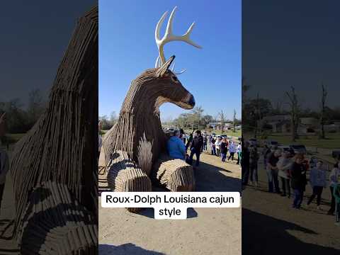 Roux-dolph the red nose reindeer by blood, sweat and bonfires. #roux #reindeer #bonfire #levee