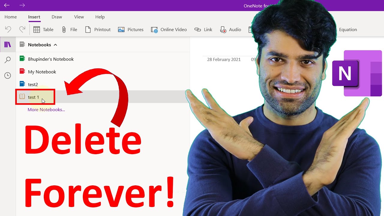 How To Delete Notebook In Onenote