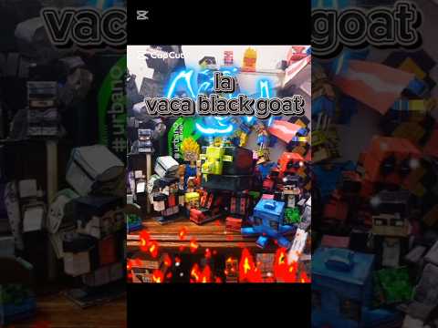 cómo hacer un papercraft de la vaca black goat 🪐🐮#papercraft#minecraft#brainrot#meme#lavacablackgoat