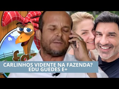 Vidente Carlinhos fala de novo de EDU GUEDES e entristece o BRASIL, o vidente vai estar na FAZENDA?