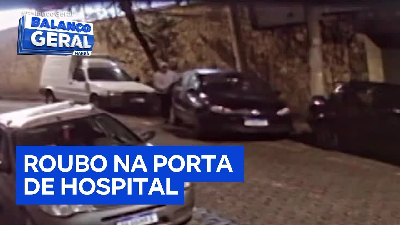 Homem tem carro roubado na porta de hospital enquanto visitava o filho internado