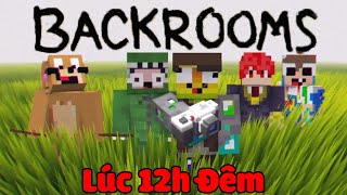 MINI GAME : THE BACKROOMS MINECRAFT ** GIẢI MÃ MÊ CUNG VÒNG LẶP LÚC 12H ĐÊM