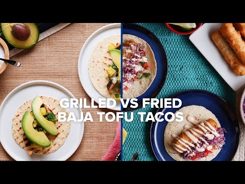 Grilled vs. Fried Baja Tofu Tacos