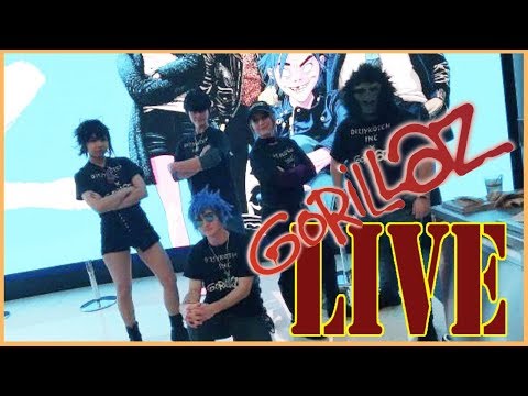 Gorillaz Attend Gorillaz Concert!