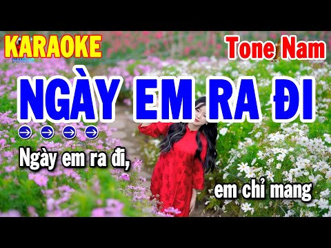 Karaoke Ngày Em Ra Đi Tone Nam Nhạc Sống Cha Cha Mới | Karaoke Thanh Hải