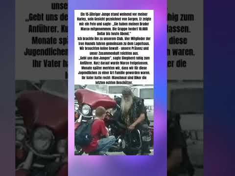 Ein Junge weint um Hilfe – und Biker reagieren sofort #mitgefühl #bikercommunity #inspiration