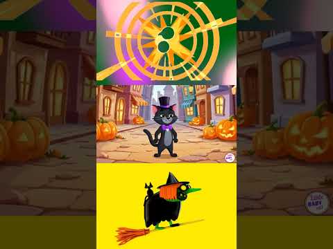 🐈⬛ Black Cat |🎃 Halloween Hickory Song #hickory #cat #kids #witch