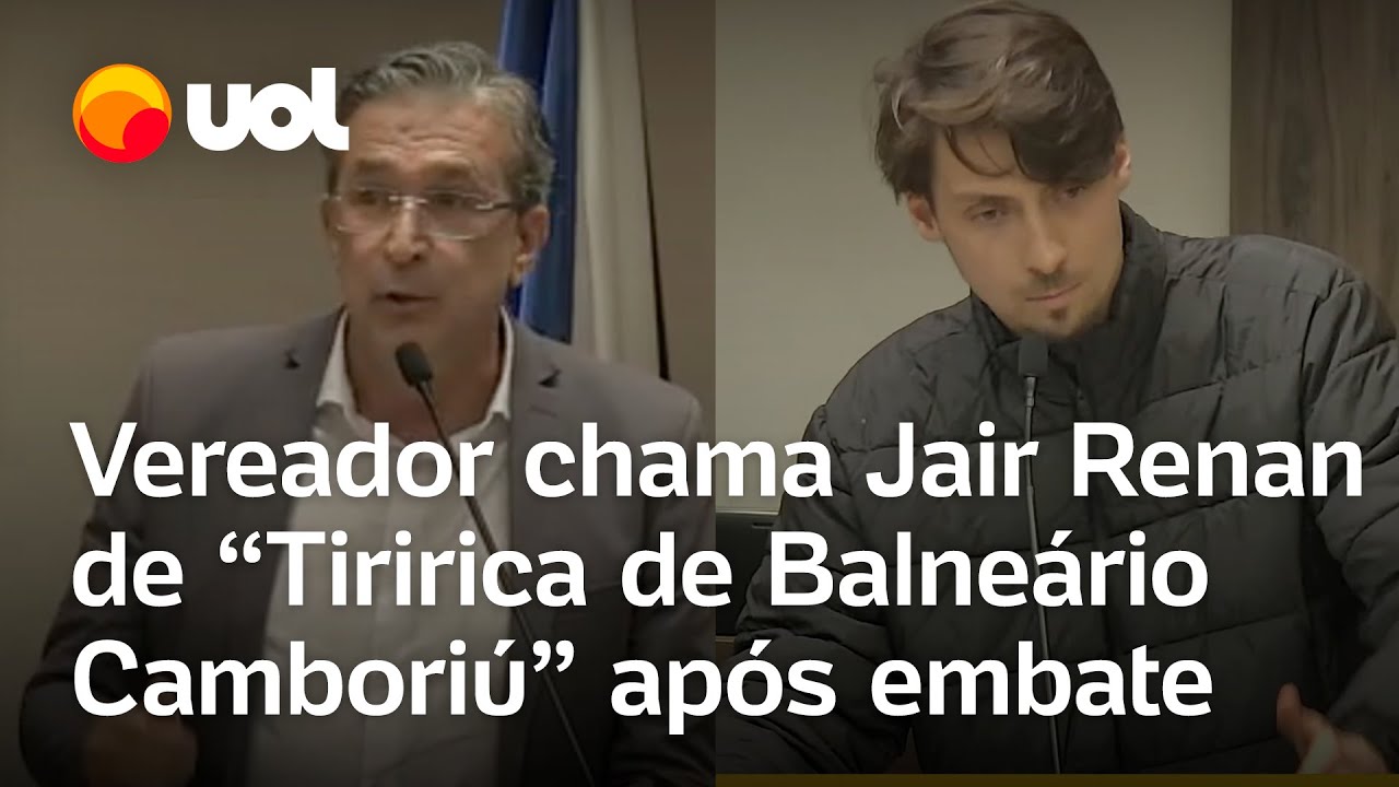 Presidente da Câmara chama Jair Renan de ‘Tiririca’ de Balneário Camboriú; veja discussão