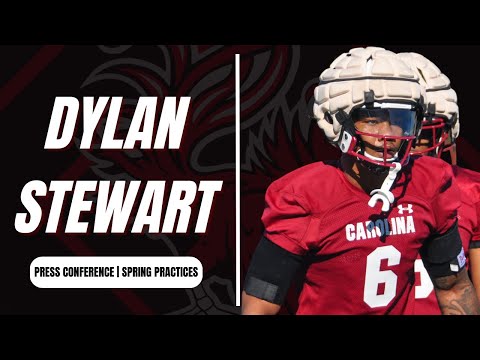 EDGE Dylan Stewart spring football press conference | South Carolina
