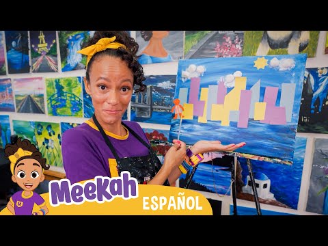 Meekah Hace Una obra Maestra en The Paint Place | 💜¡Hola Meekah!💜Amigos de Blippi