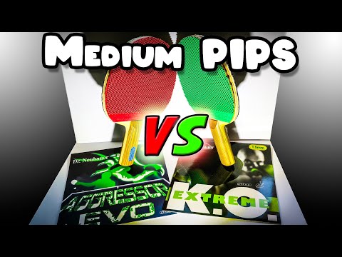 Picos medios Dr. Neubauer K.O. Extreme vs AGGRESSOR Evo - Table Tennis Review medium pimple