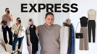 EXPRESS TRY ON HAUL - Quality Wardrobe Basics, Best Sellers & Clean Everyday & Work Fall Outfits!
