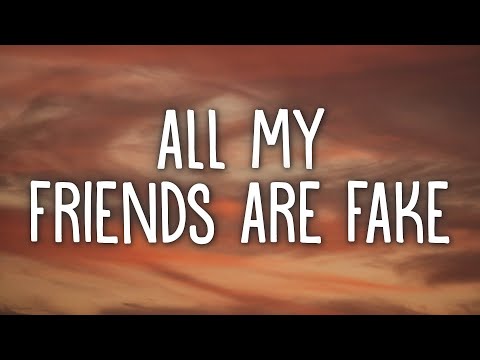 Tate McRae - all my friends are fake (Lyrics)