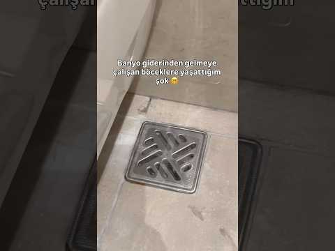 Banyo giderindeki saç ve böceklere pratik çözüm! 🚿✨ #banyodüzeni #banyotemizliği #pratikçözümler