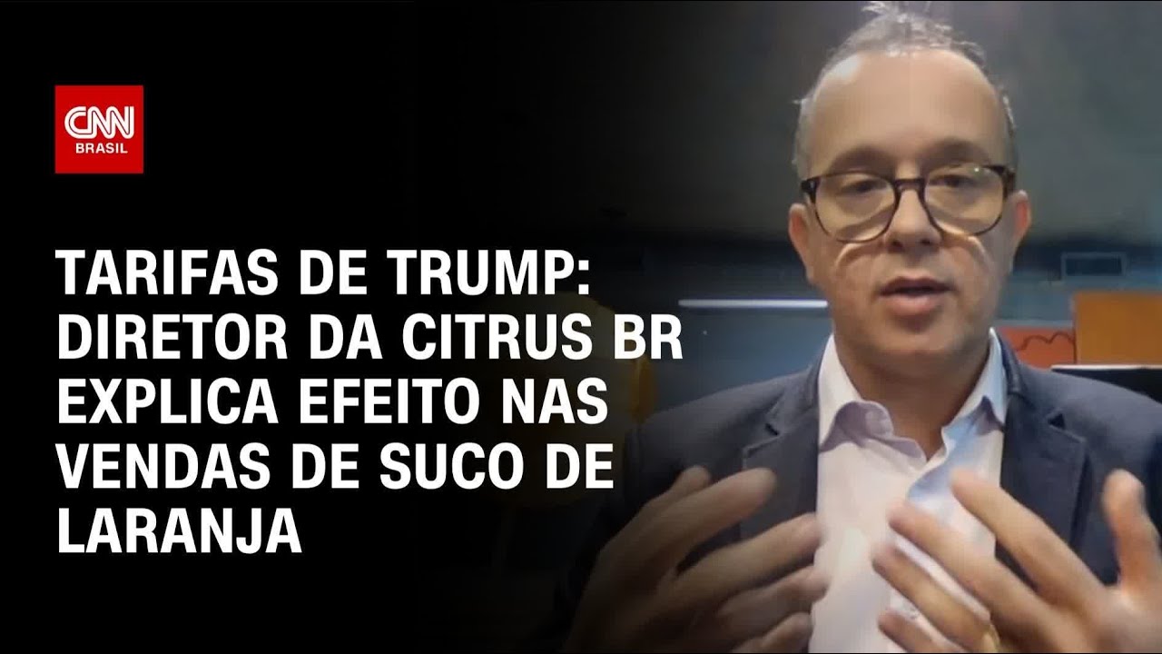 Diretor da Citrus BR explica impacto das taxas de Trump na venda de suco de laranja | LIVE CNN