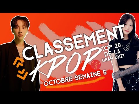 Vidéo TOP 20 CLASSEMENT KPOP  OCTOBRE 2022 Semaine 5