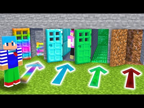 ハズレのドアを選んでみた結果!?【まいくら / マインクラフト】