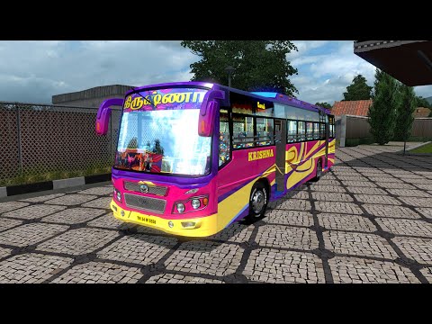 Krishna private bus driving ETS to gameplay Logitech g39 steering wheel gameplay tamil live