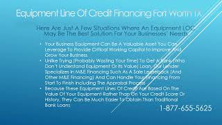 Equipment Line Of Credit Financing Fort Worth TX