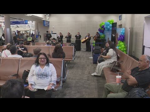 YouTube video thumbnail: San Antonio International Airport Celebrates two New Nonstop Flights to Mexico