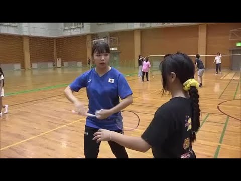 綾川町出身で「デフリンピック」日本代表・片山結愛選手がデフバドミントンの体験イベント【香川】 (25/08/17 17:...