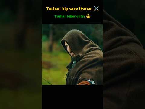 Turhan Alp⚔️saved🤗Osman😮from🥀Seljuk Soldiers💂Turhan😘killer🥵entry in Osman😎 #osman #shorts