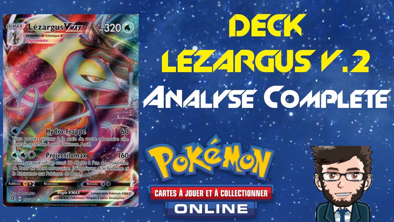 Analyse complète #59 du deck Combat de Ligue Lézargus-VMAX V.2 sur Pokémon TCG Online