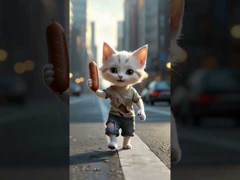 They Laughed at the Poor Cat for Not Affording a Sausage 😿 #whiskertales