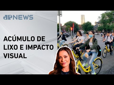 Bikes compartilhadas na China geram problemas ambientais; Patrícia Costa comenta