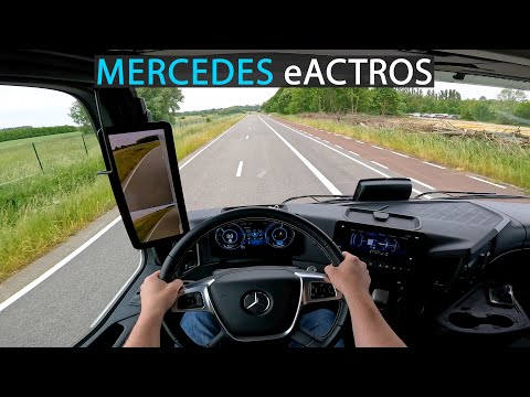 2023 MERCEDES eACTROS POV TEST DRIVE I FULLY ELECTRIC TRUCK I Q&A FACTS